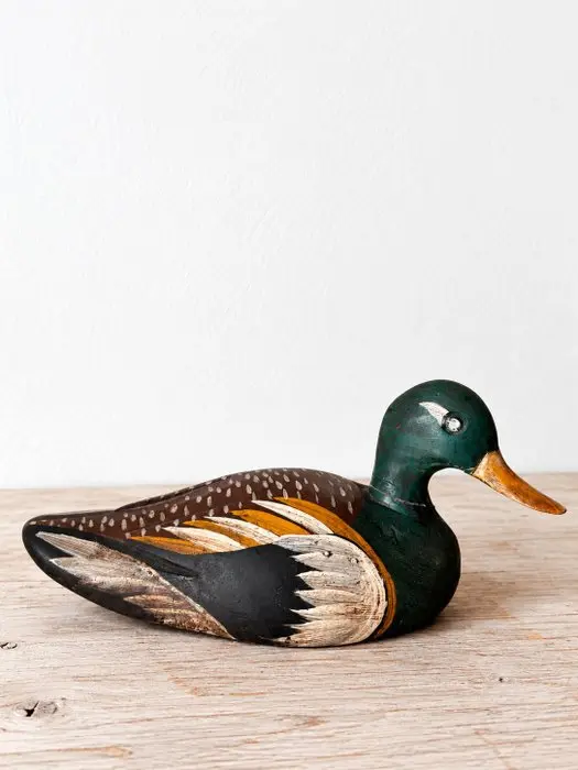 Duck decoy - Antique Wooden Mallard Duck Decoy –...
