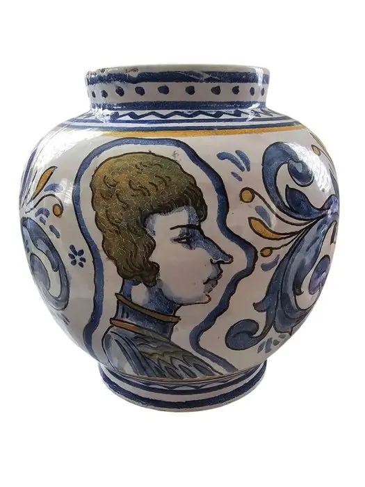 Vase - Earthenware, Ceramic - Majolica earthenware vase