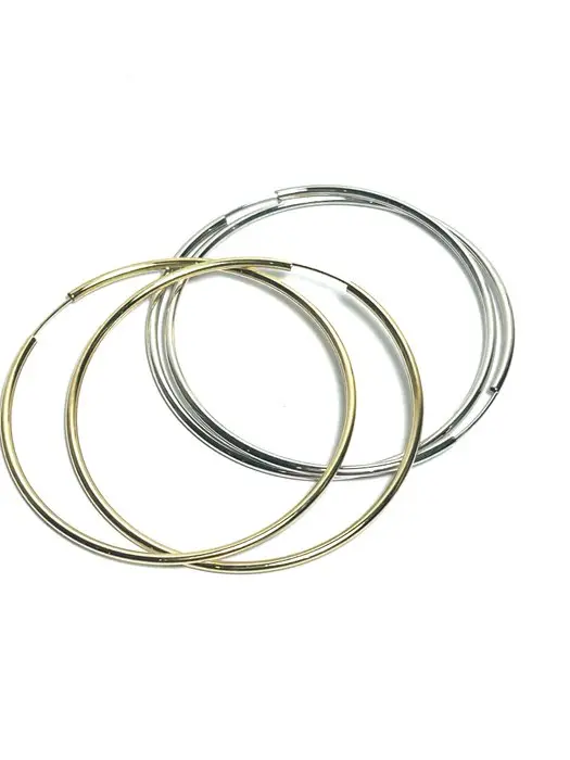 Hoop earrings - 18 kt. White gold, Yellow gold