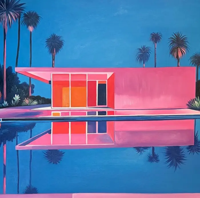 Alexy Berthelot - night pink house palm spring 20