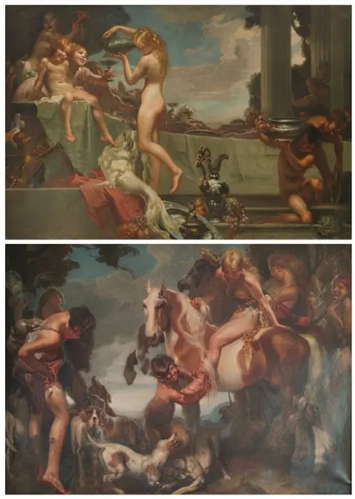 Seguace di Mattia Traverso (1885-1956) - Lotto di due...