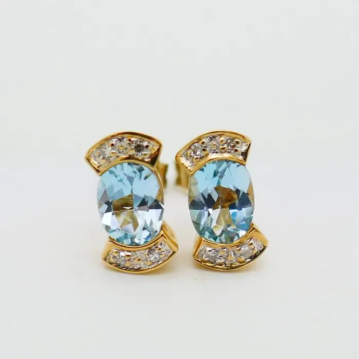 No reserve price - Earrings - 14 kt