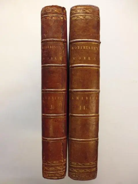 ROBERSTON, William - The History Of America - 1778