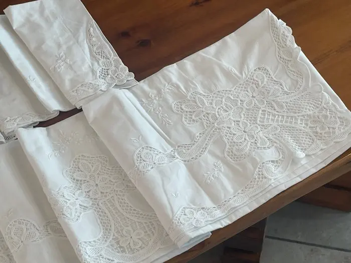 Pizzo burano Venezia - Bed sheet (3) - 2.58 cm - 2.23 cm - Embroided sheet
