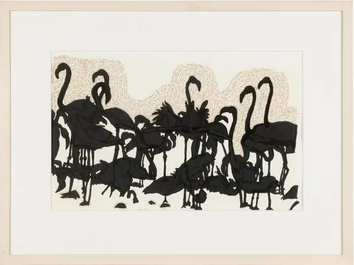 Liz Bachhuber (1953) - Flamingos