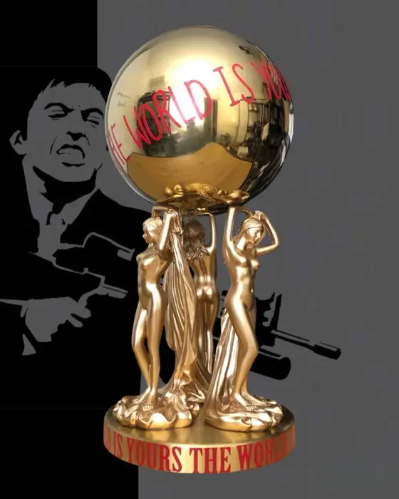 GF Exclusives - THE WORLD IS YOURS Sculpture Artwork