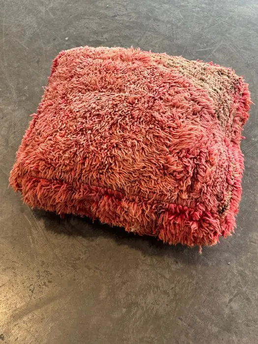 Pouffe - Handmade bohemian Moroccan wool pouf - Wool