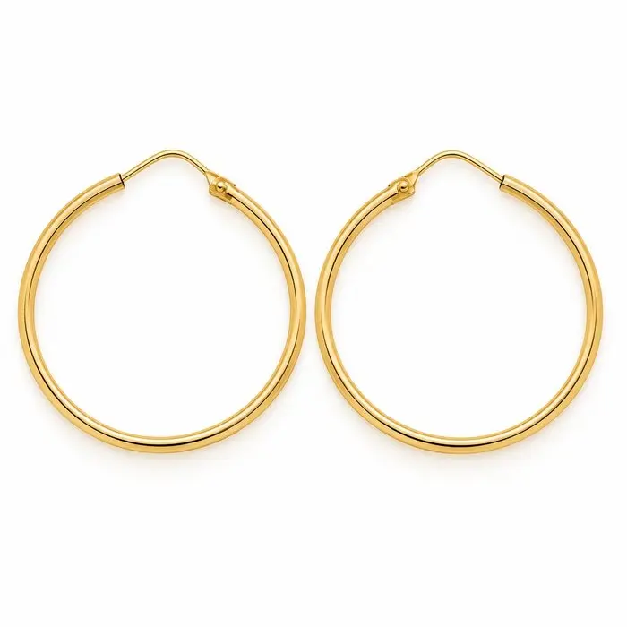 No reserve price - Earrings - 18 kt. Yellow gold - Made in Italy - Handmade