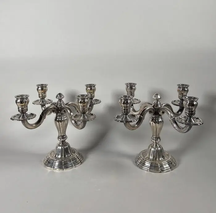 Taperstick - Silver - Style Louis XVI