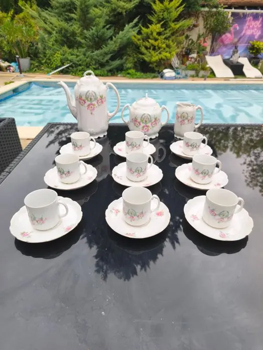 Coffee set (12) - Porcelain