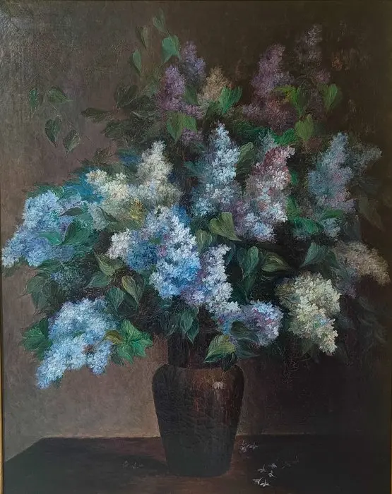 French school (XX) - Trionfo floreale di lilla' - No Reserve