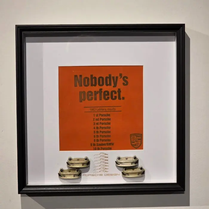 Print - Porsche - Nobody's perfect