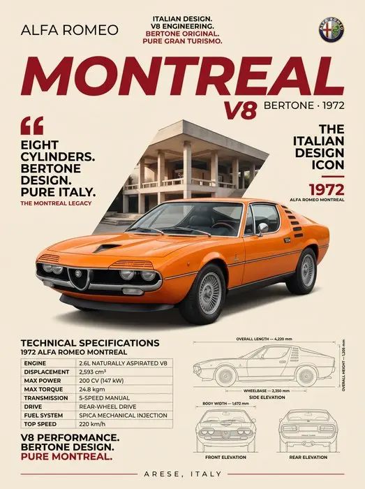 Shmidt.Art - Alfa Romeo - MONTREAL V8 - 1970s