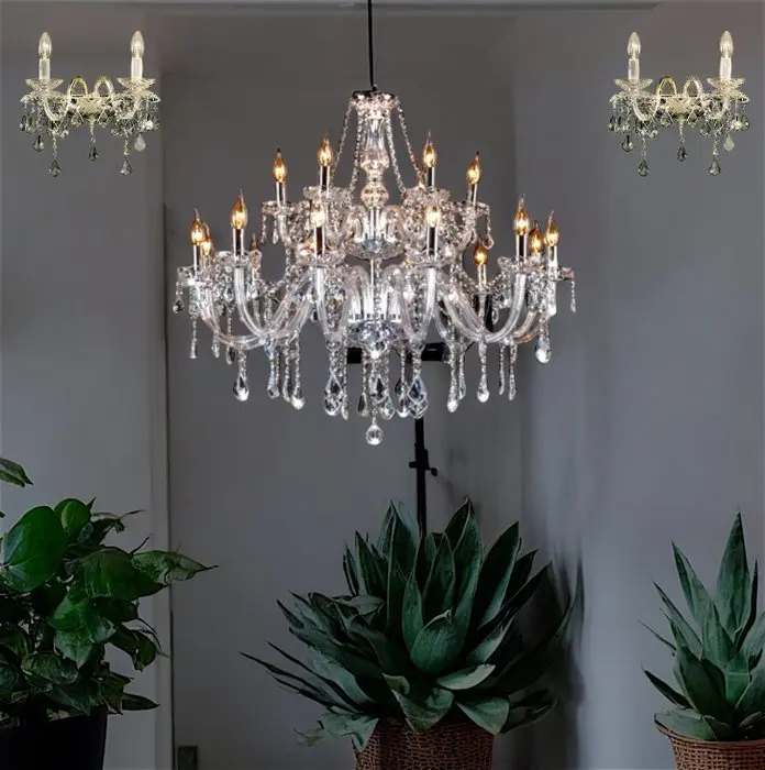 SLC Illumina - MG - Chandelier (3) - Lights 18 - Crystal...