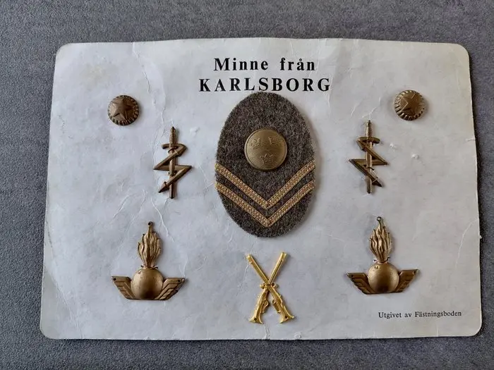 Sweden - Military uniform - Memory of Karlsborg, Boden Fortress