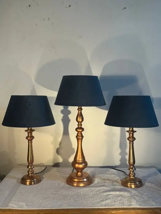 Table lamp (3) - Copper - Steel, Copper - Set