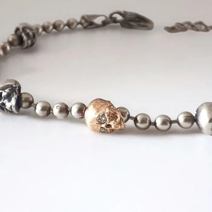 Other brand - Diamond - 18 kt. - Silver, Rose gold - Bracelet - Made in Italy