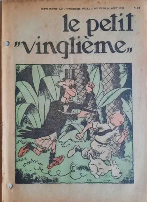 Le Petit Vingtième - Tintin - Les cigares du Pharaon...