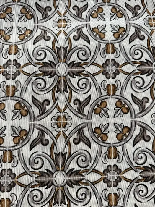 Mediterranean Baroque – Cotton Upholstery Fabric with...