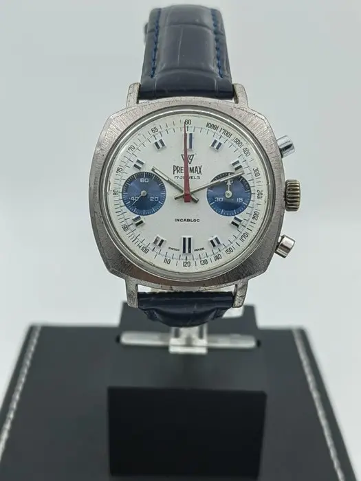 Precimax - Valjoux 7733 – Blue Panda Chronograph - No...