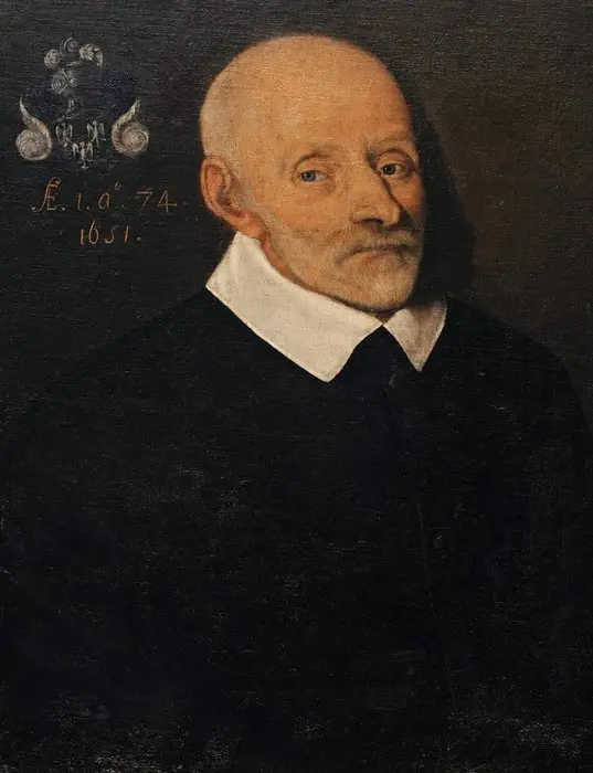 École de Hollande-Méridionale (c.1630) - Portrait d’homme avec armoiries