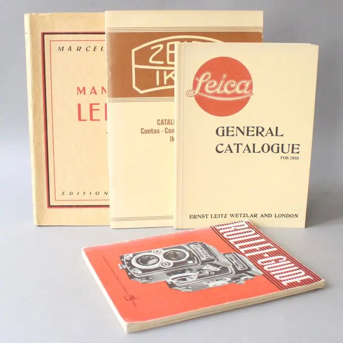 Leica Ensemble de 4 ouvrages sur la photographie Analogue camera