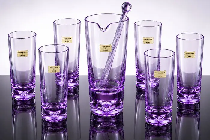 Sergio Asti - Drinking service - Alexandrite Crystal