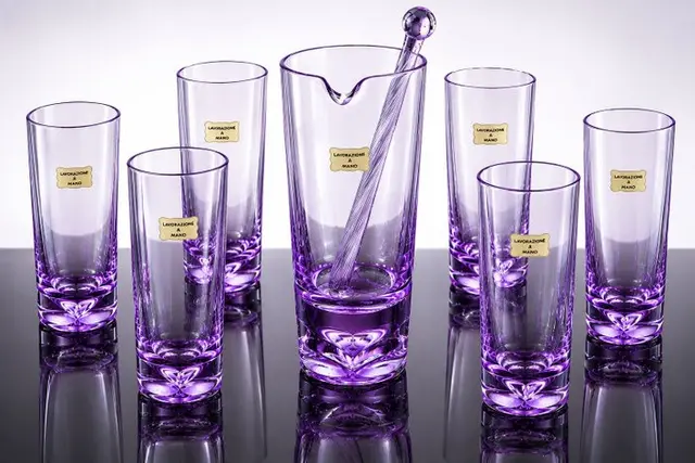 Sergio Asti - Drinking service - Alexandrite Crystal