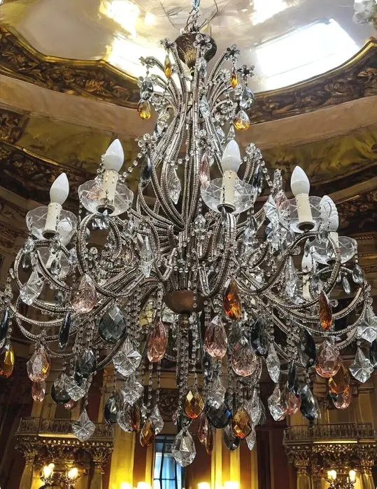 Lampadario - Ferro battuto - maria antonietta
