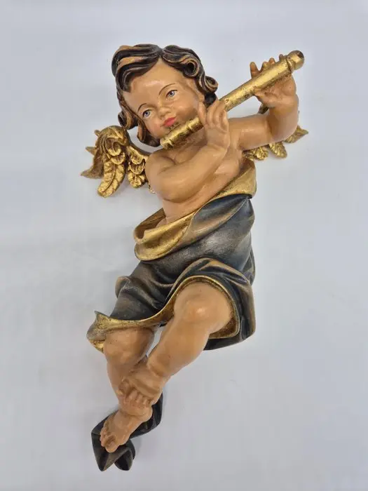 Max Kagerbauer - Figure - Handgeschnitzter Cäcilienputte...