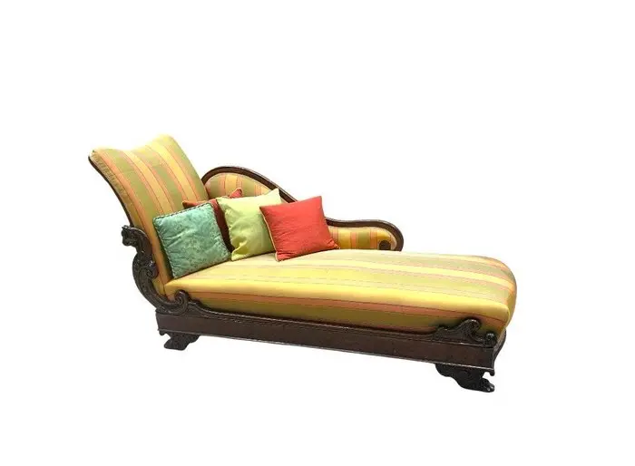 Chaise longue - Wood, Textile
