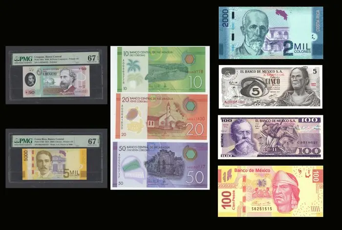 World. - 9 Banknotes - Various Dates (No reserve price)