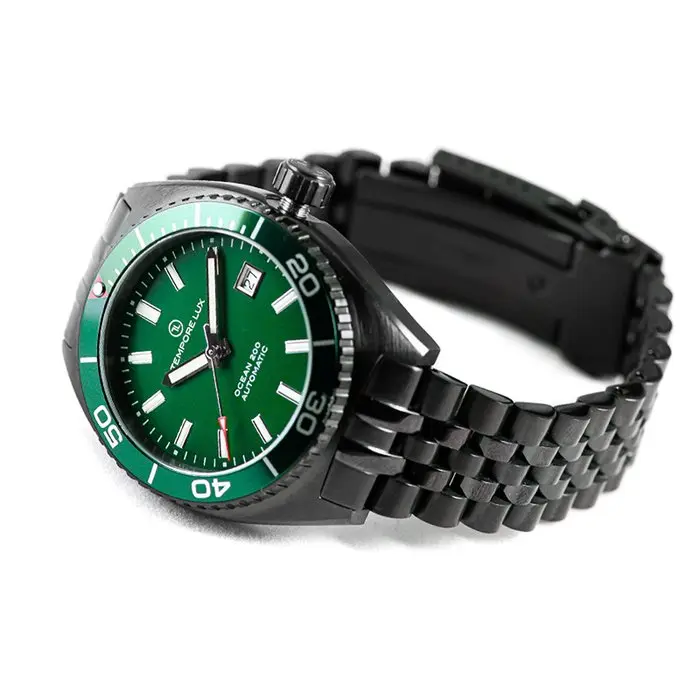 Tempore Lux Ocean 200 Black Edition Green – Swiss...