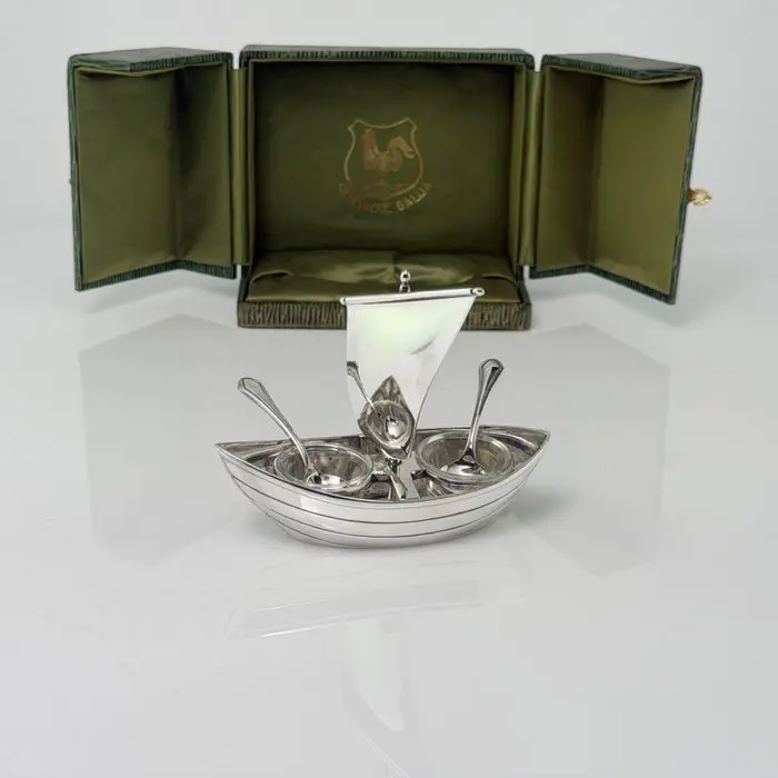 Orfèvrerie Gallia - Christofle - Salt and pepper...