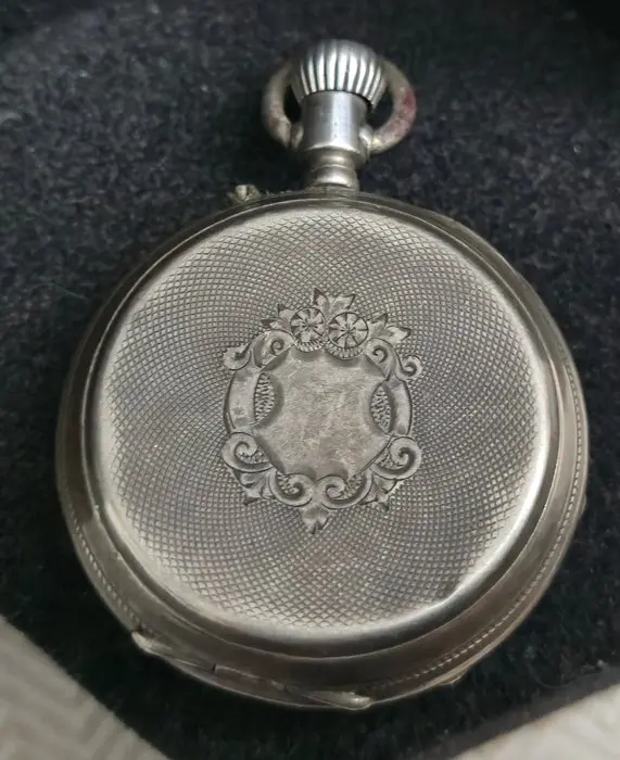 Reloj de bolsillo antiguo - pocket watch plata maciza solid silver - 1900-1949