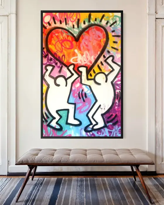 Gunnar Zyl - Heart / Keith Haring & Zyl XXL