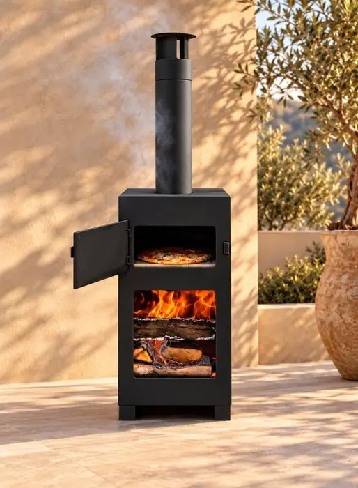 Heater - Black Steel - Pizza oven
