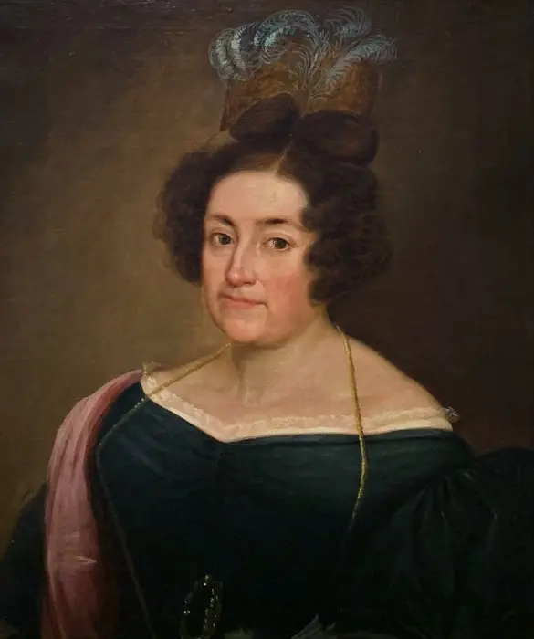Maître Espagnol (c.1830) - Marie-Christine de Bourbon en Veuve du Roi d'Espagne