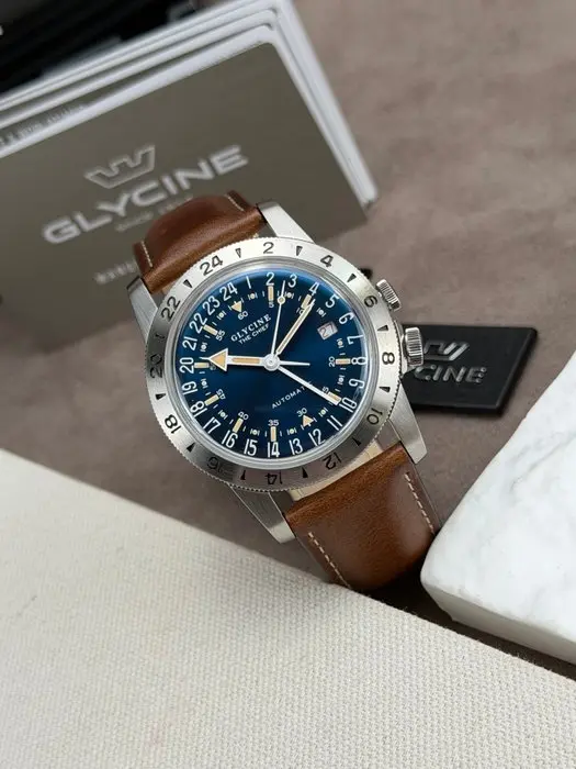 Glycine - Airman Vintage The Chief Automatic GMT Date...