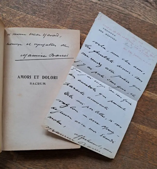 Maurice Barrès [ joint une lettre autographe signée de...
