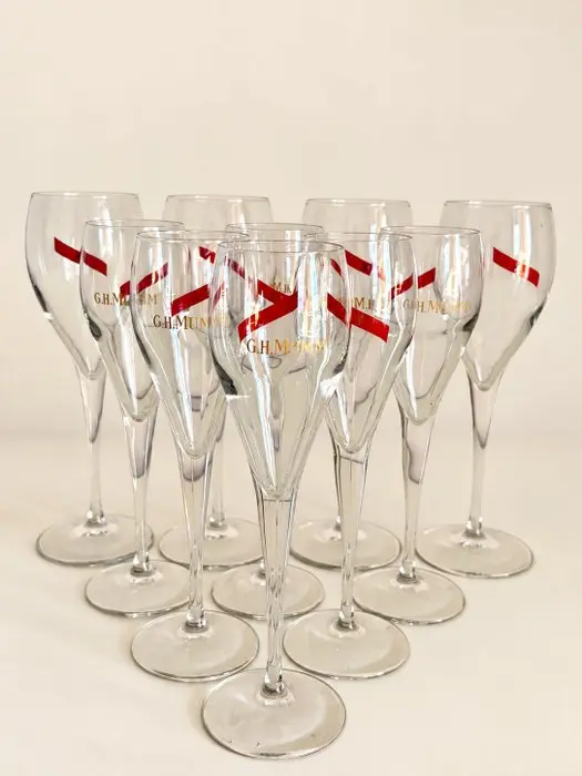 G.H. Mumm - Lehmann Glass - Champagne glass (10)...