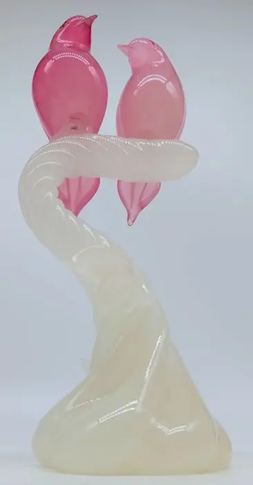Sculpture, scultura in vetro di murano - 29 cm - Opaline glass, Murano glass