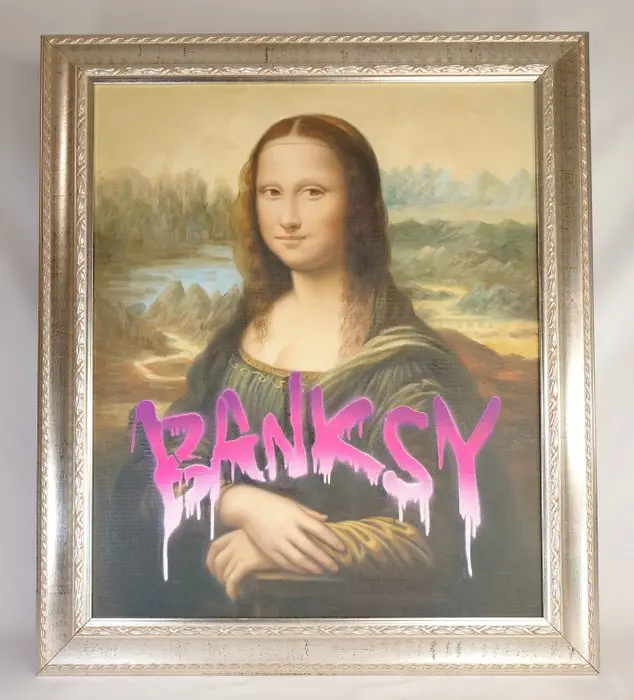 Fictional World (1980) - Banksy´s - Mona Lisa (Glowing)