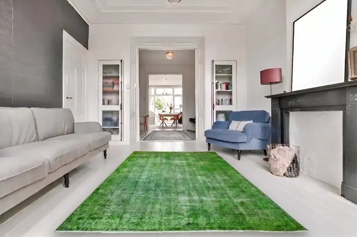 Green vintage - Rug - 275 cm - 160 cm - √ handmade √ certificate