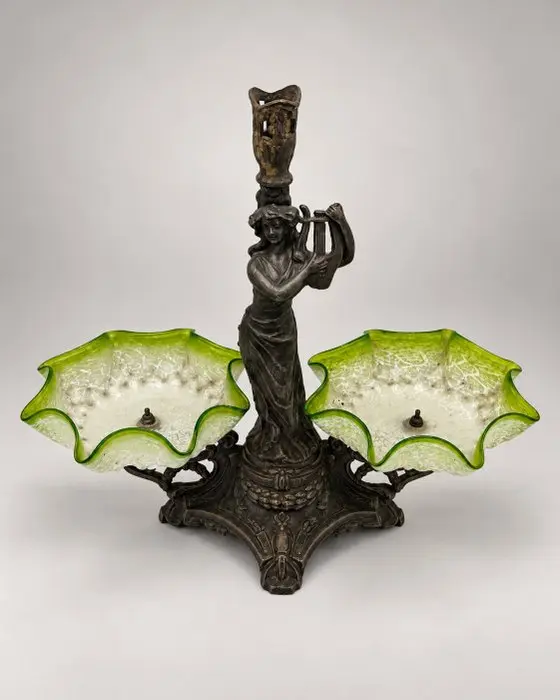 Epergne - Glass, Metal
