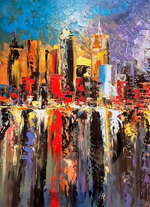Laurent Pate (1970) - New York Color ( plaque aluminium grand format )