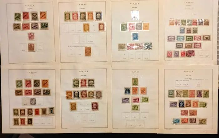 Fiume 1919/1923 - A small selection on album pages - Sassone 1/207
