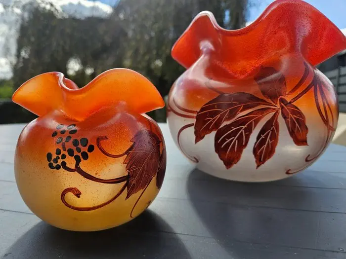Legras & Cie. - François-Théodore Legras - Vase (2) - Glass