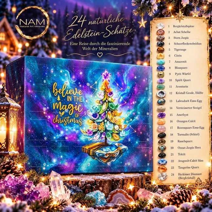 Gemstone Advent Calendar – 24 Sparkling Natural Treasures...