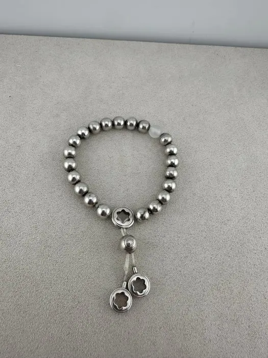 Montblanc - Ag925 adjustable Tribute Star Silver Bracelet – Ref